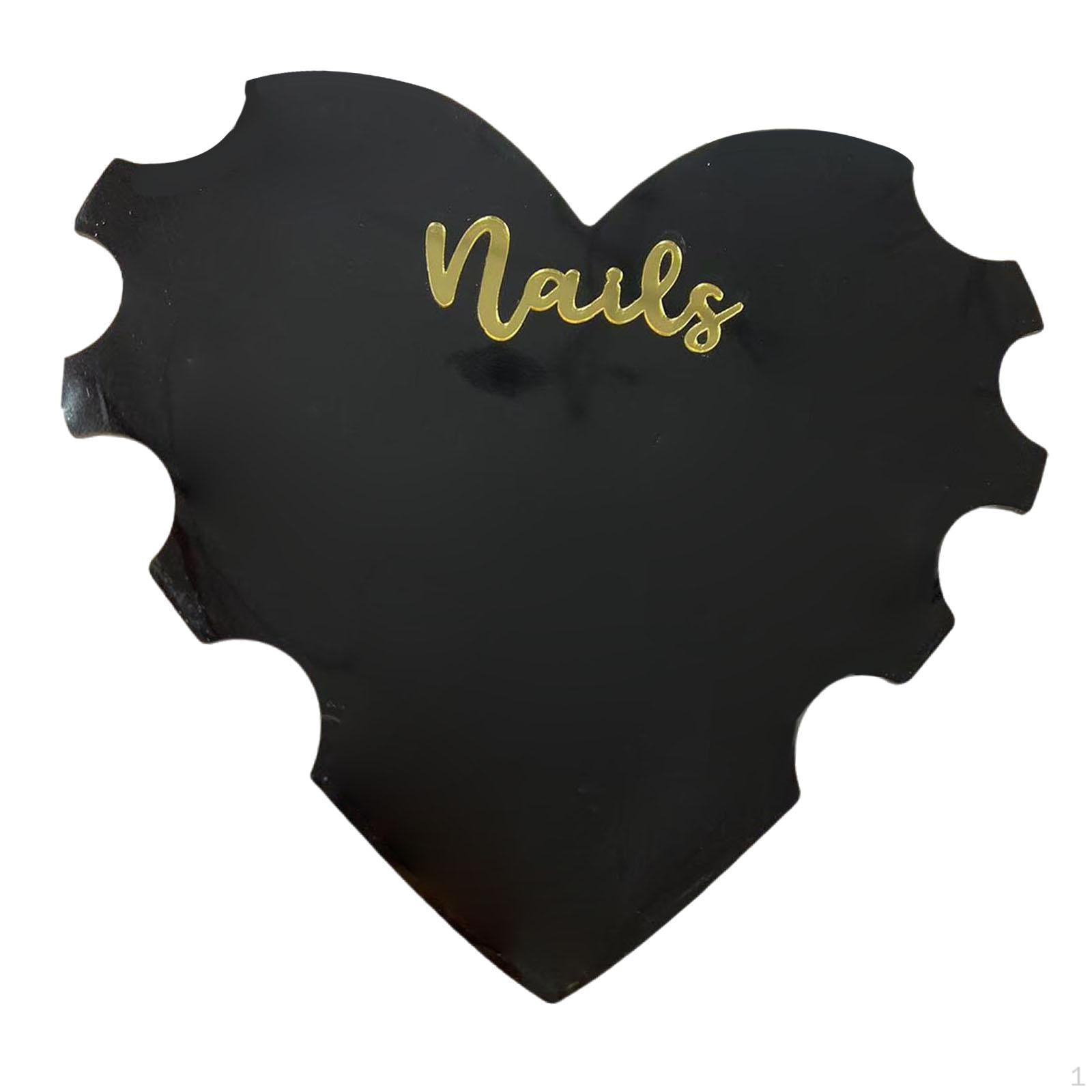 

Acrylic Nail Photo Prop Display Card Versatile Professional Fashion Nails Technician Picture black