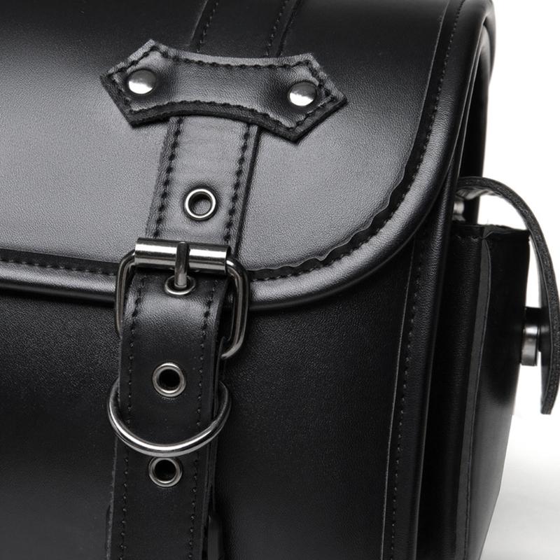 Distinctive Motorcycle Storage Bag Waterproof PU Leather With Adjustable Straps For Large Bike