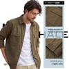 MARK FAIRWHALE Men's Loose Fit Pure Cotton Casual Shirt Jacket