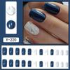 Pre-made Press-On Nails With Gradient Line Design Minimalist INS Style False Nail Tips Women