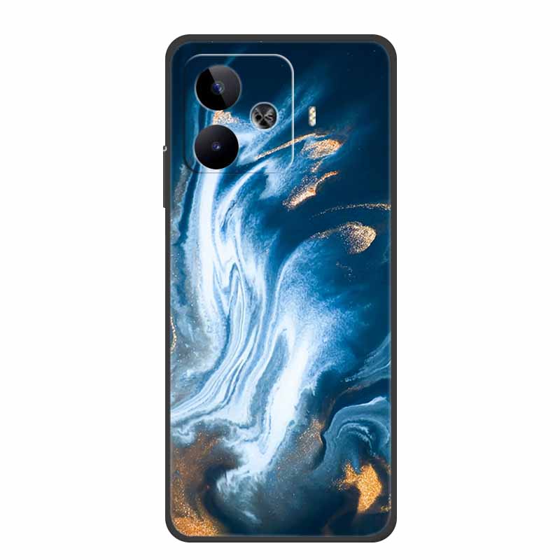 Case For Vivo iQOO Z9 Turbo Marble TPU Soft Silicone Back Cover For iQOOZ9 Turbo V2352A Phone Cases Shockproof Mica Painted Capa