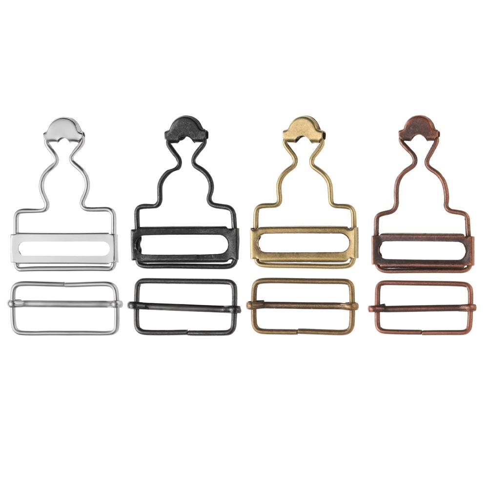 Metal Jeans Brace Buttons Suspender Brace Clips Denims Dungaree Buckles Overalls Fasteners