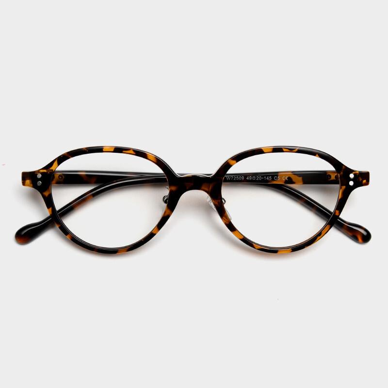 Sexy Leopard FramesTrendy Blue Light Protection Glasses New Vintage Japanese Style Small Oval Diopter Myopia Glasses