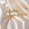European & American Full Diamond Cross Zirconia Punk Hip Hop Earrings
