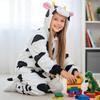Pajama Onesie Kigurumi Costume Disguise Cow 115-125Cm
