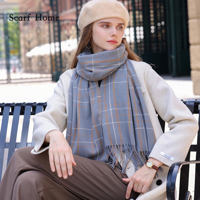

Высококачественные роскошные кашемировые шарфы, утолщенный теплый шейный шарф для женщин