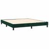 Maison Exclusive - Sommier à lattes de lit et matelas Vert foncé 160x200cm Velours