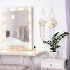 Jetec 2 Pcs Earring Wall Holder Wall Mounted Organizer Hanging Stand Decorative Diamond Grid Shape Jewelry Display Rack with Hanging Hooks for