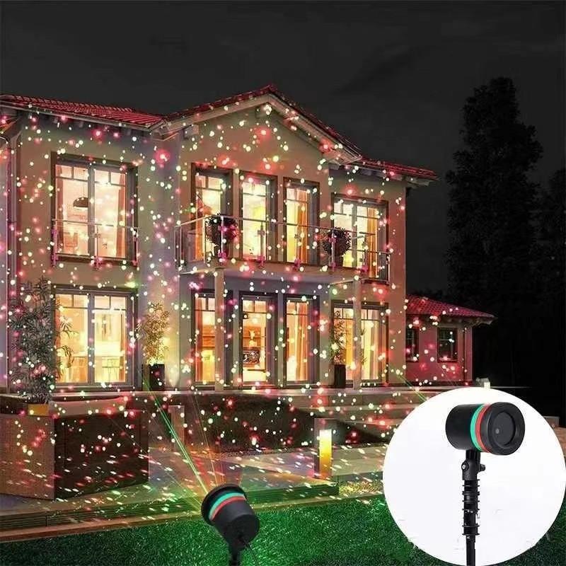 Outdoor Lawn Laser Light Colorful Garden Starry Sky Stage Light With Plastic Material