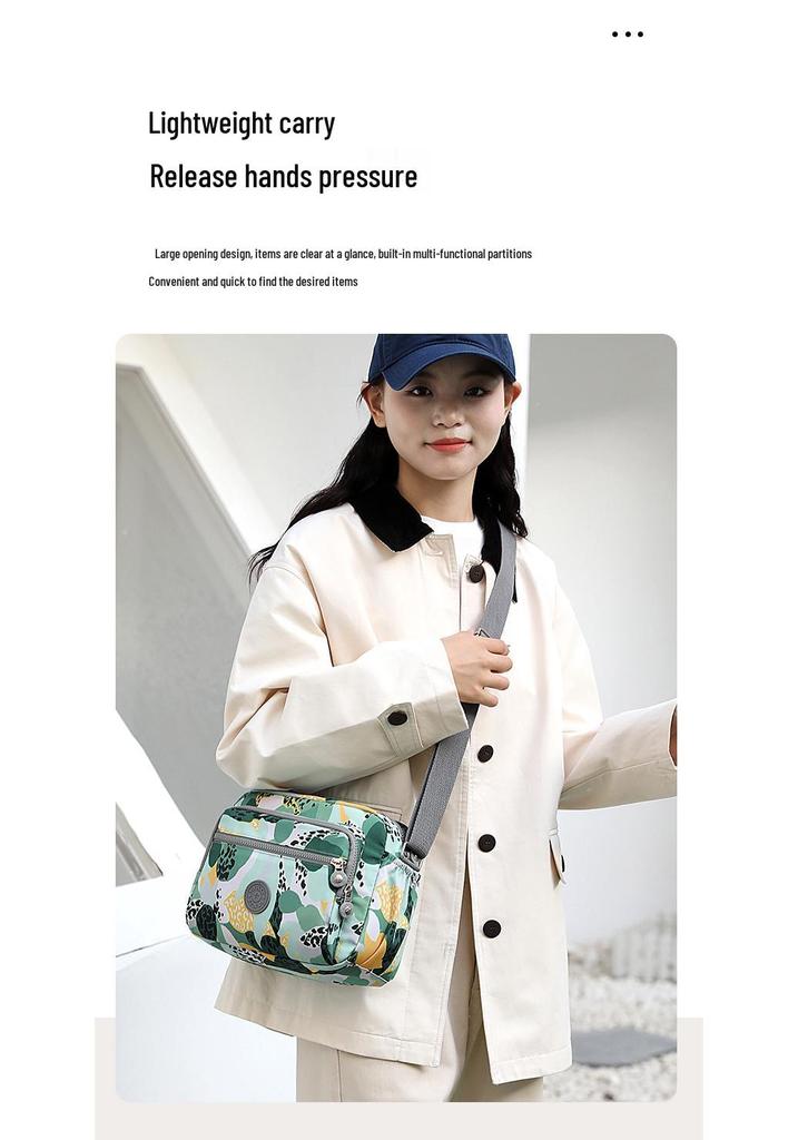 Nylon Umhängetasche für Damen mit großem Fassungsvermögen - Modische Lässige Handtasche & Geldbörsenhalter