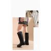Dames Modieuze En Casual Outdoor Waterdichte En Antislip Hoge Schacht Regenlaarzen Rubberen Schoenen