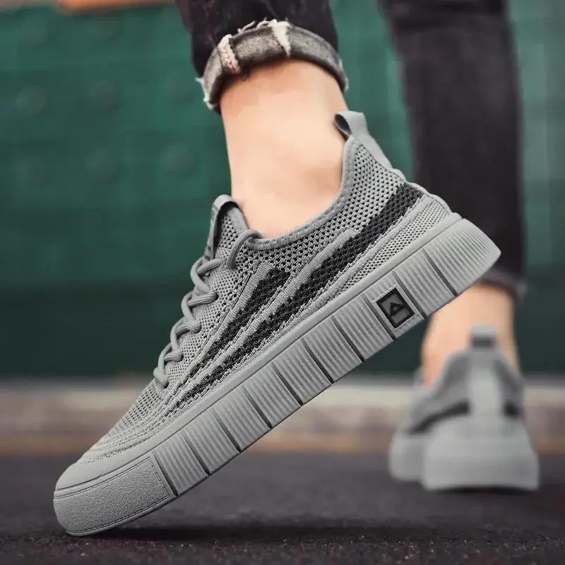 Men's Vulcanize Shoes Tennis Summer Breathable Mesh Sneakers Male Brand Elegant Sale Offer Trendy Cheap Clearance Work New In