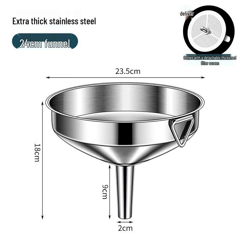 Stainless Steel Food Grade Kitchen Funnel