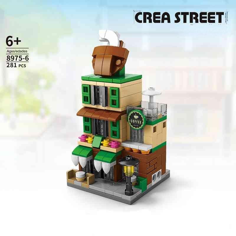 

Европейский замок строительные блоки для детей модель дома кирпичи головоломка собранный замок игрушка вид с улицы магазин