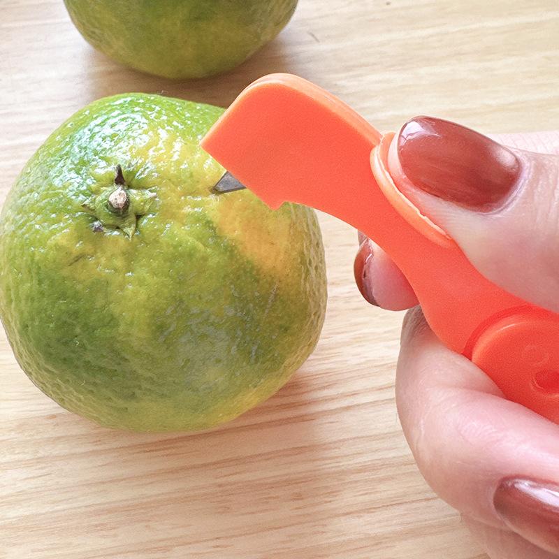 Orange Peeler, Multi-functional Folding Device for Peeling Pomelos, Removing Skins of Fruits, Slicing Oranges, Peeling Oranges