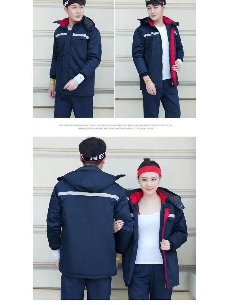 Thick Winter Cotton-Padded Work Jacket for Cold Weather Protection