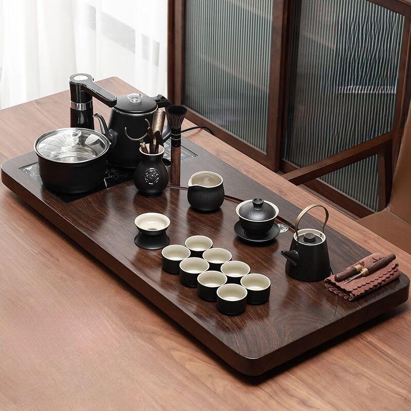 Jiakangming Automatic Solid Wood Tea Set