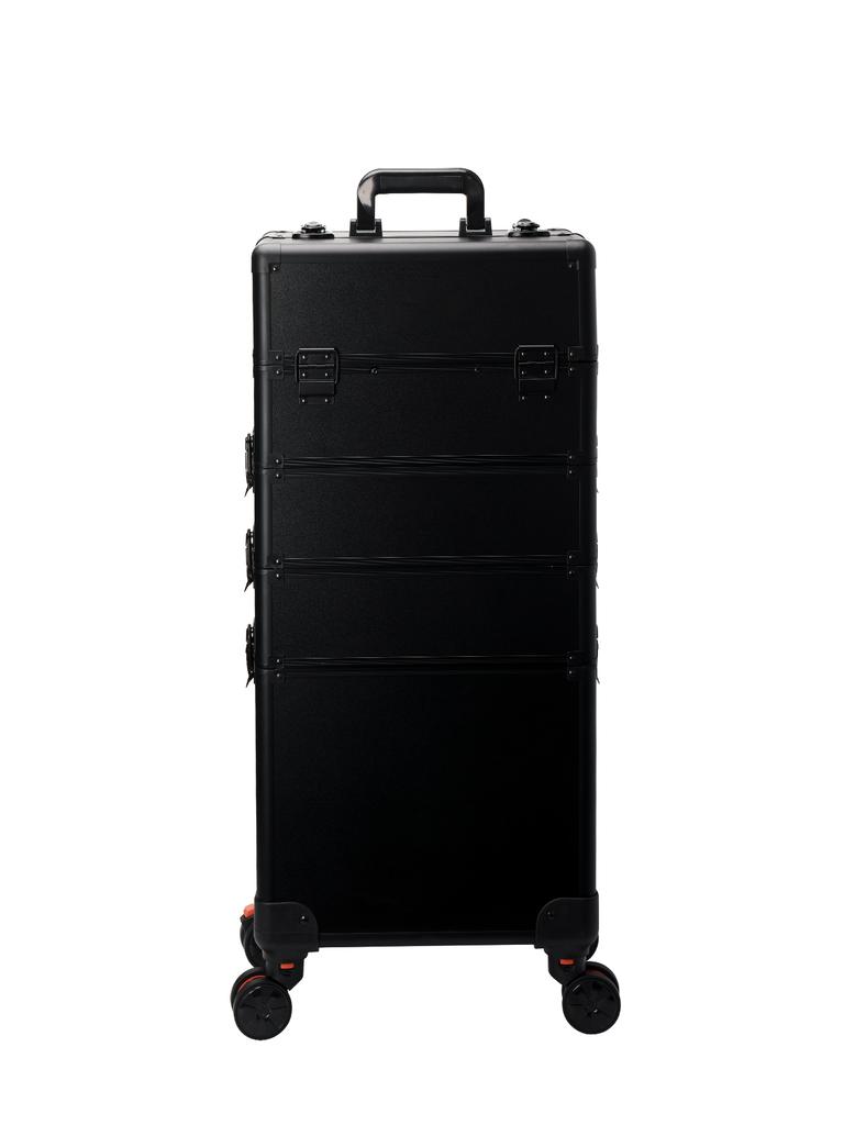 4 in 1 Vanity Makeup Beauty Cosmetic Case Beauty Nail Hairdressing Trolley Case Large Capacity Trolley Makeup Box