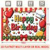 Party Backdrop Happy Birthday Birthday Photo Booth Background Front Door Decor