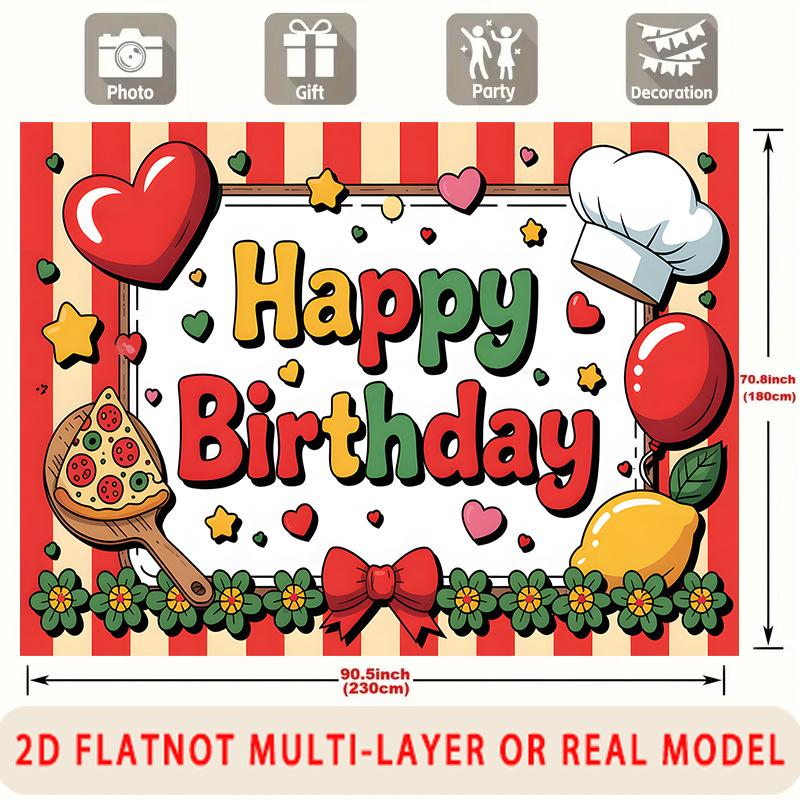 Party Backdrop Happy Birthday Birthday Photo Booth Background Front Door Decor