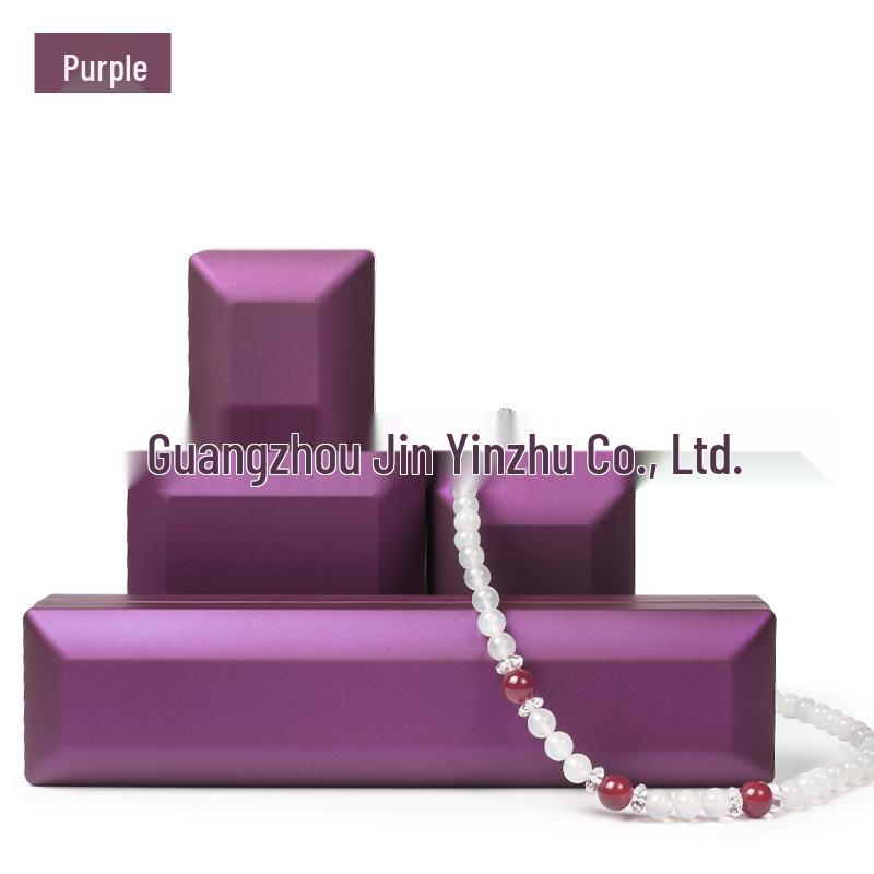 

Светодиодная шкатулка для украшений Jin Yin с подсветкой для серег, колец, браслетов, ожерелий и подвесок Ring Box 6.3x5.8x5.8 cm фиолетовый