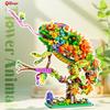 Non-Toxic Creative 1100Pcs Parrot Building Blocks Bird Kit Flower Animal Series Model Assembly Brick Home Decoration Toy Gift For Kids