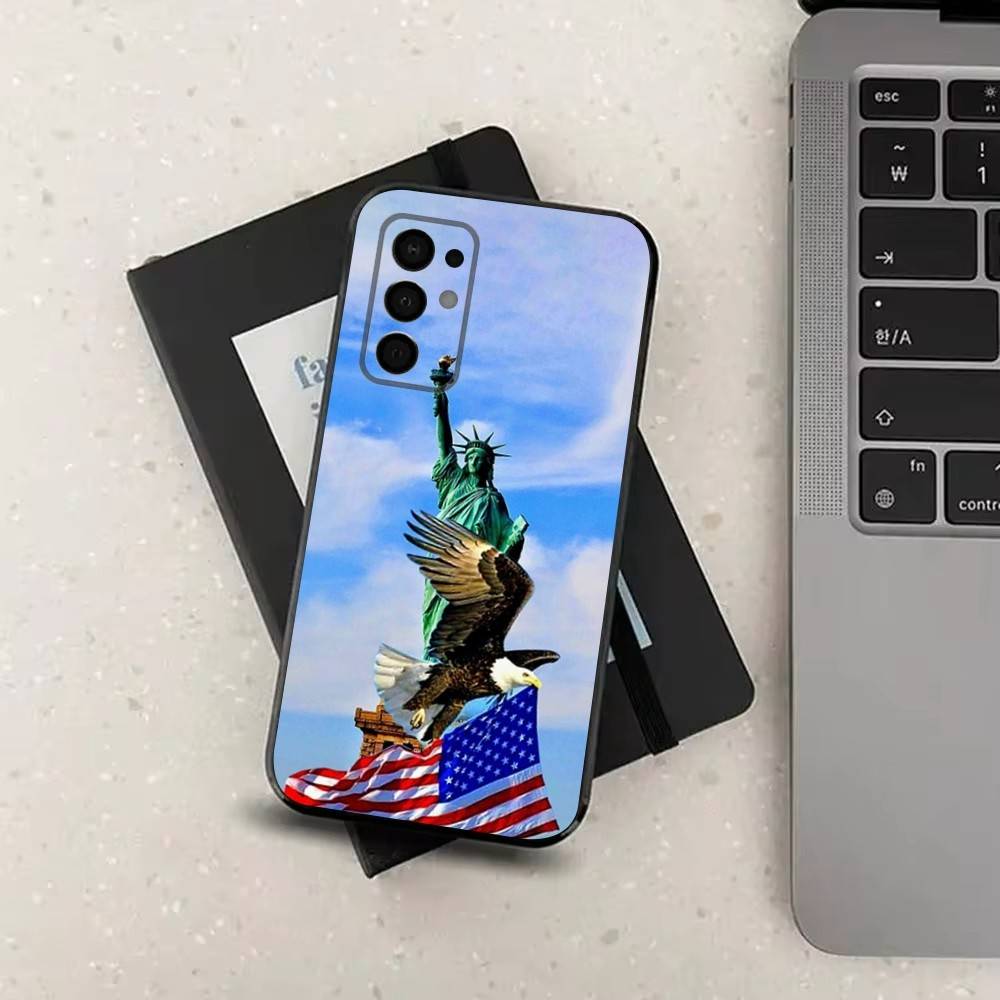 Americans Flag Great Phone Case For Samsung Galaxy A73,31,32,72,41,J7,8,9,53,52,71,22,Note Soft Black Silicone Cover