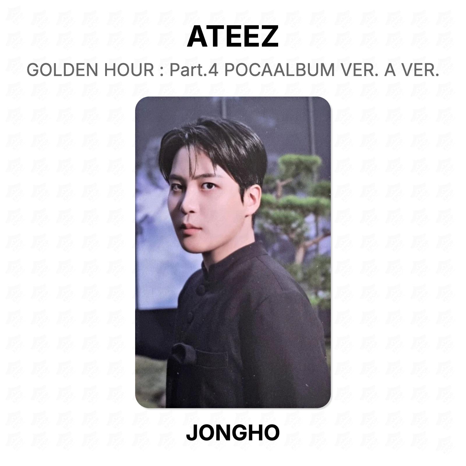 ATEEZ GOLDEN HOUR : Part.4 POCAALBUM VER. A VER. Official Photocard JONGHO