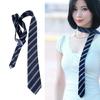 Striped Preppy Polyester Necktie Academic Uniform Shirt Tie Accessory For College Students And Stylish Dress Neckwear