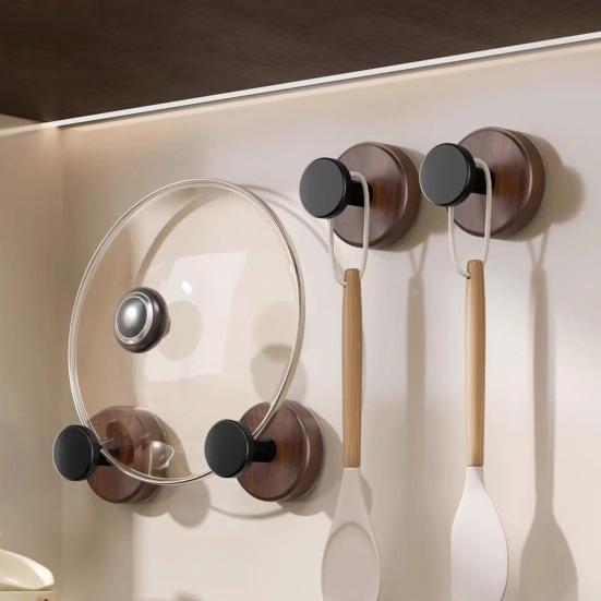 Saugnapfhaken Ohne Bohren Abnehmbare Wandhaken Starker Halt Haken im Retro-Stil für Mäntel Handtücher Bademäntel
