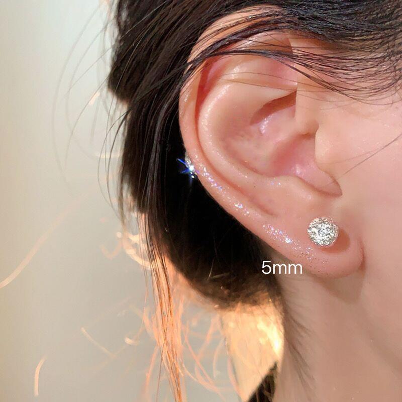 Women's High-End Plain Hoop Earrings: Light Luxury Ear Drops & Studs, Niche Design for Autumn/Winter.
