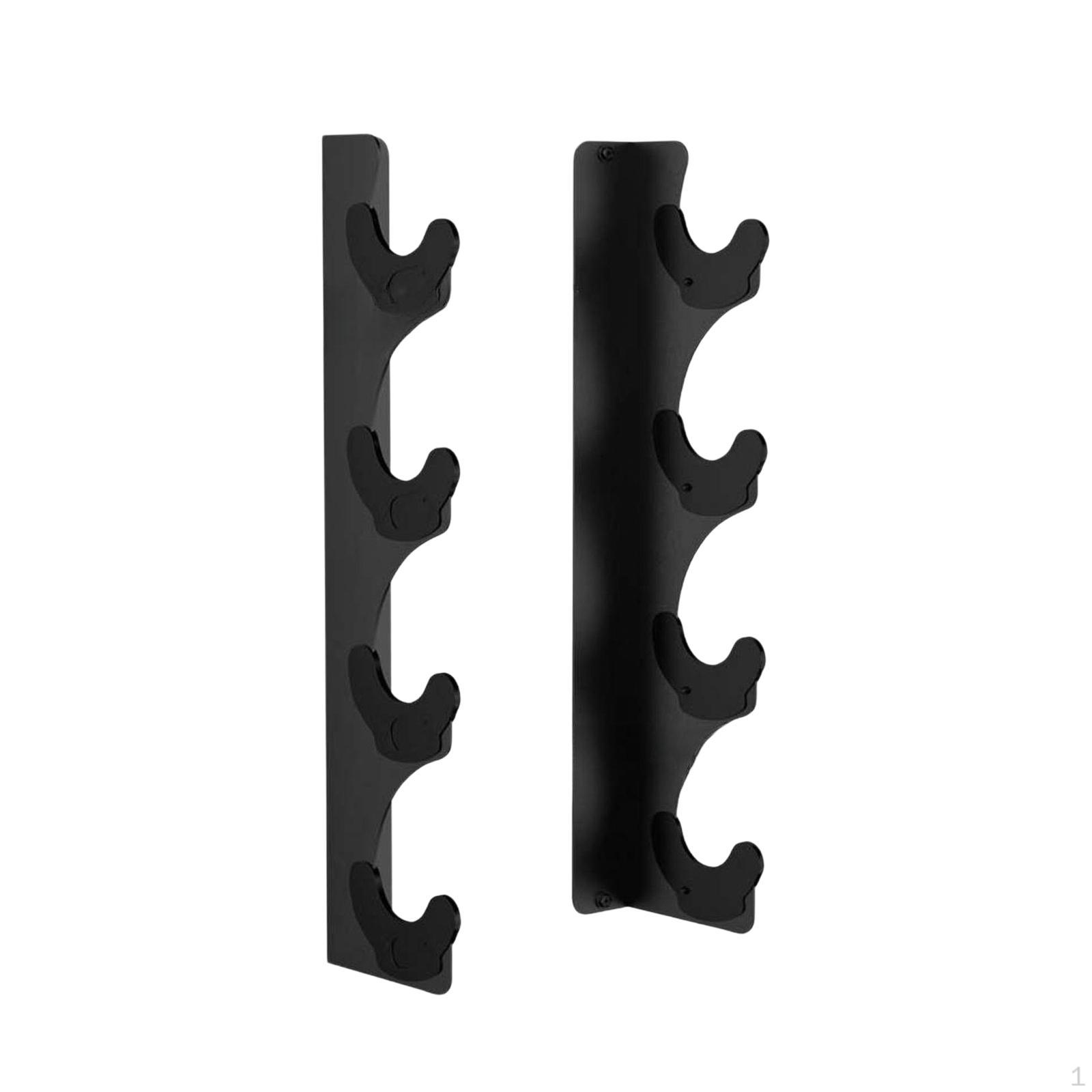 Настенный держатель для штанги Вешалка для грифа Прочный Сверхпрочный с накладками Подвесная стойка Фитнес