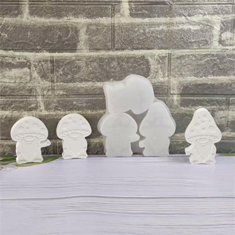 Reusable Mushroom Silicone Craft Molds Durable Candle Casting Creative Decoration For DIY Projects And Home Art
