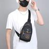 Unisex Oxford Crossbody Bag - Compact Chest Pack for Men (Lightweight & Waterproof - Perfect for Running Errands & Outings)