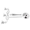 3 Arms Metal Candle Holder European Style Candelabra Wedding Candlestick Home Decor (Silver)
