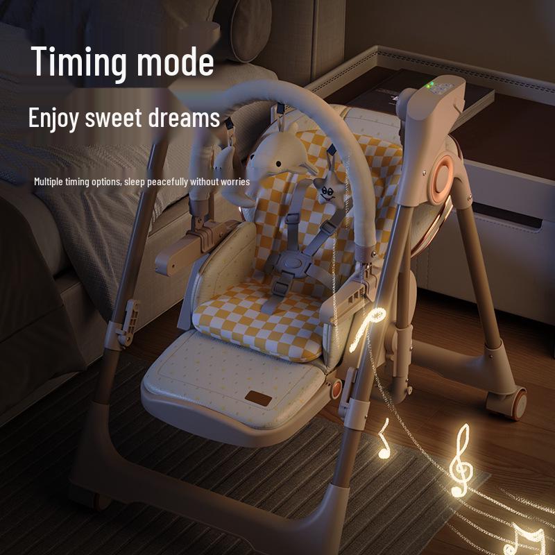 Multifunctional 2-in-1 Electric Baby Rocking and Dining Chair