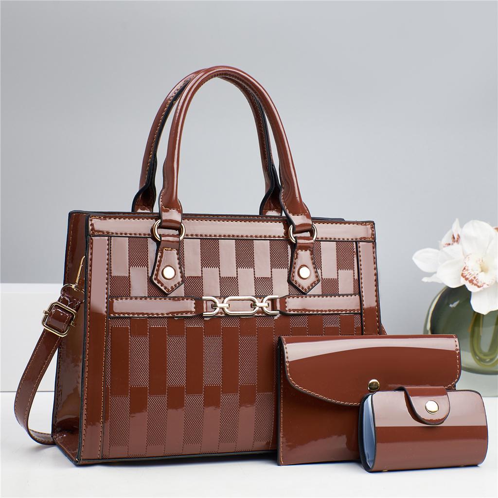 3pcs/set Bags For Women Crossbody Shoulder Bags Large Capacity Female Top-handle Bags Tote Clutch Handbag Purse with Chic Wallet
