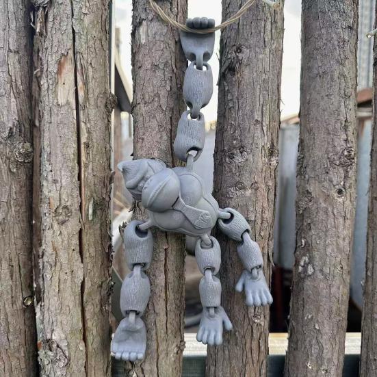 3D Printed Gorilla Toy Flexible Articulated Gorilla Model with Movable Joints Collectible Figurine for Desk