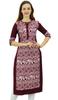 Phagun Women's Designer Straight Black Kurta 3 4 Sleeve Printed Casual