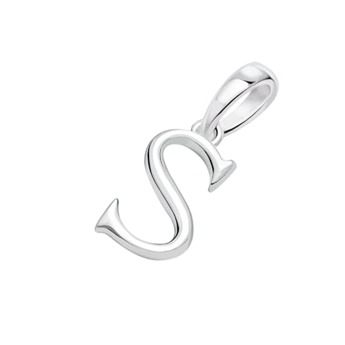 Lala Christie Initial Pendant Necklace, PT900 Platinum, Size Small, for Men and Women