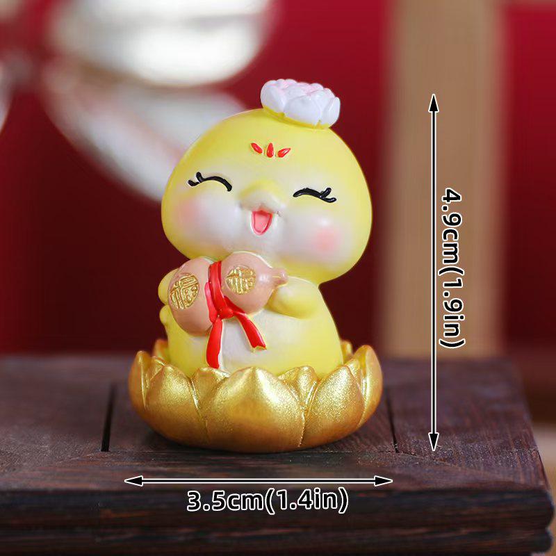 New Year Muffin & Cupcake Decoration Ornament with Transparent Packaging Box