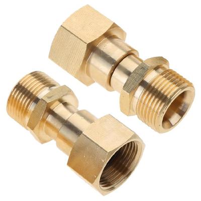 2 st mässing högtryckstvättadapter M22 14 mm högtryckstvätt vridbart fog