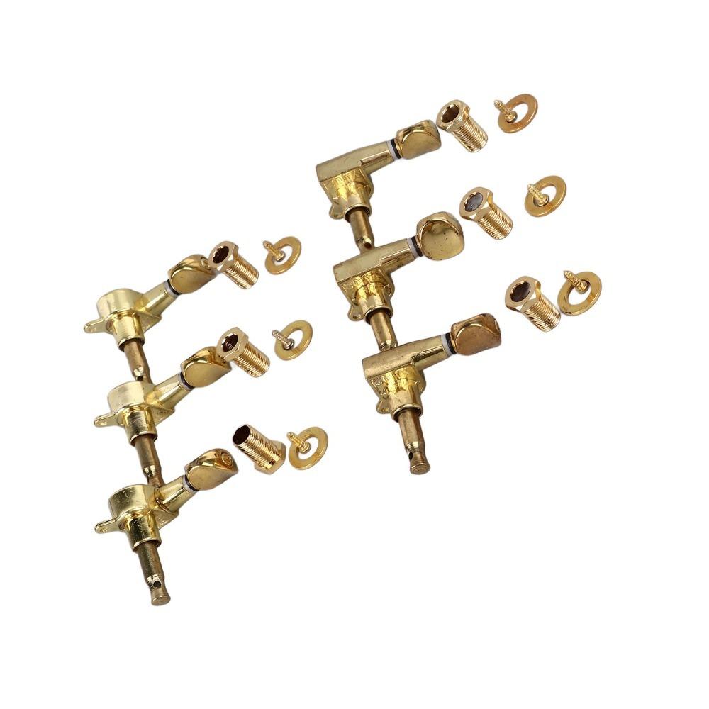 6PCS Golden Guitar Tuning Key Metal Tuning Machines Guitar Tuning Pegs Electric Guitars 3L3R