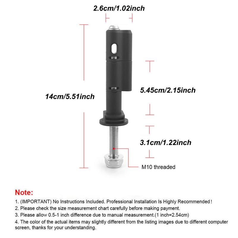 Car Traction Board Pins 4pcs Car Recovery Board Anti-Theft Mounting Pins Vehicle Loading Safety Pins For Cross-Country For