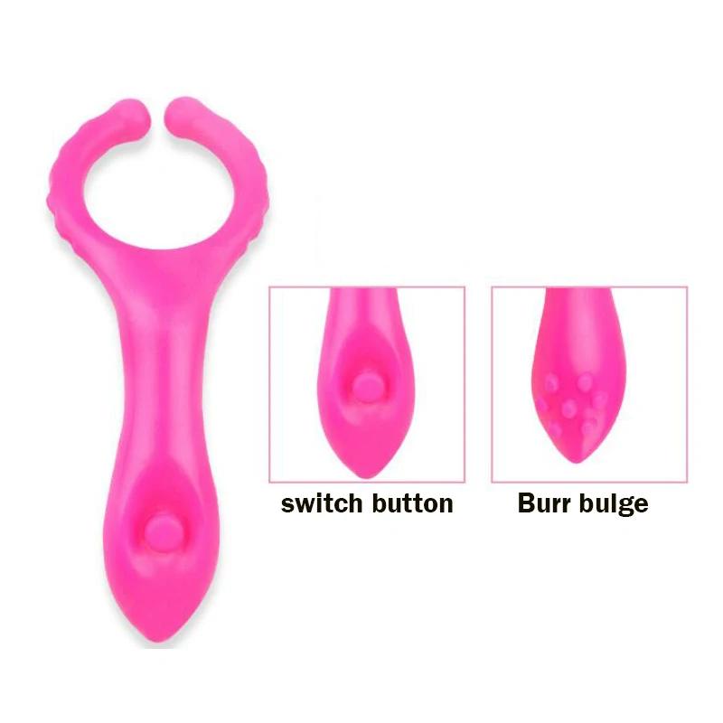 Cock G-spot Clitoris Stimulator Vibration Ring Clitoris Clip Adult Sex Toys Electric Male Penis Vibrator Ring Delay