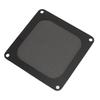 4PCS PVC Computer Fan Filter Grills Magnetic Frame PC Fan Dust Mesh PC Cooler Filter 3.66x3.66in Black