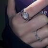 Moonstone Ring Women Opendesign Dainty Copper Jewelry For Fashion Lovers