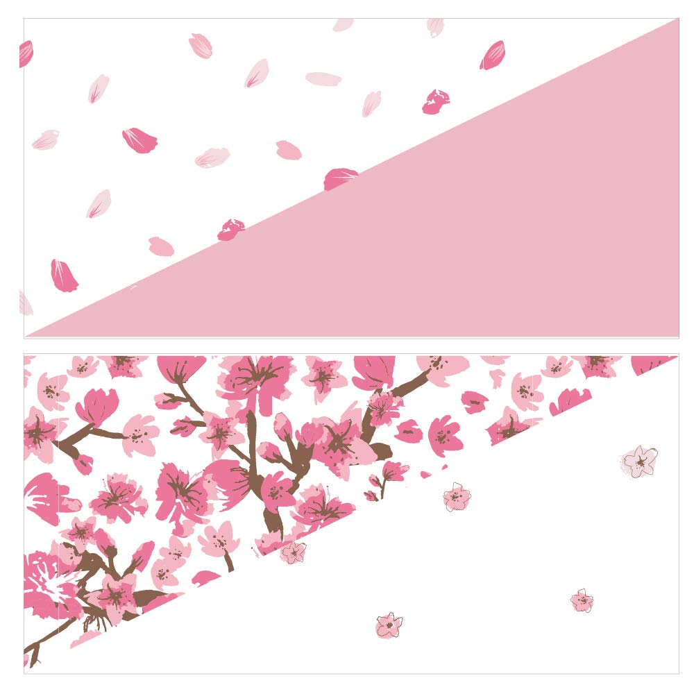 Newcastle Classics Heart Bib Set of 2 Bamboo Muslin Japanese Bib Meal Bib Cherry Blossom 23cm x 50cm x [Genuine Product] NC-HBB304 0.5cm