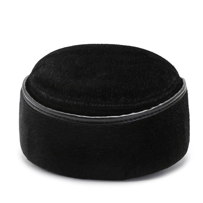 Autumn Winter Military Caps Middle-Aged and Elderly Father Thick Cap Old Man Ear Protection Warm Cap Flat Top Cap