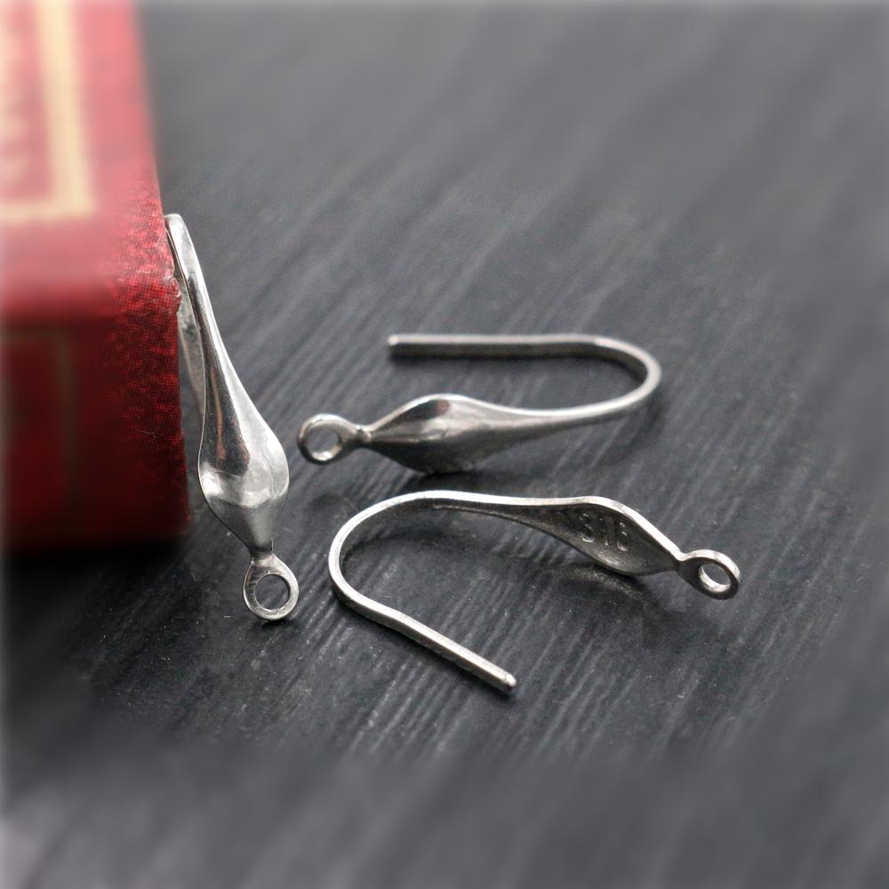 20*10mm 20pcs/Lot 316 Stainless Steel Gold Rose Gold High Quality Earring Hooks Wire Settings Base Settings Whole Sale